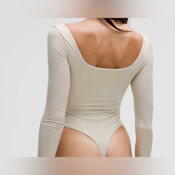 Lululemon Ultra Soft Shine Nulu Wundermost Square Neck Bodysuit Size L NWT - Picture 5 of 17
